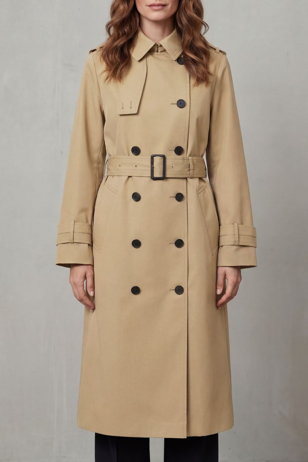 Hadley | Double Breasted Belted Trench Coat
