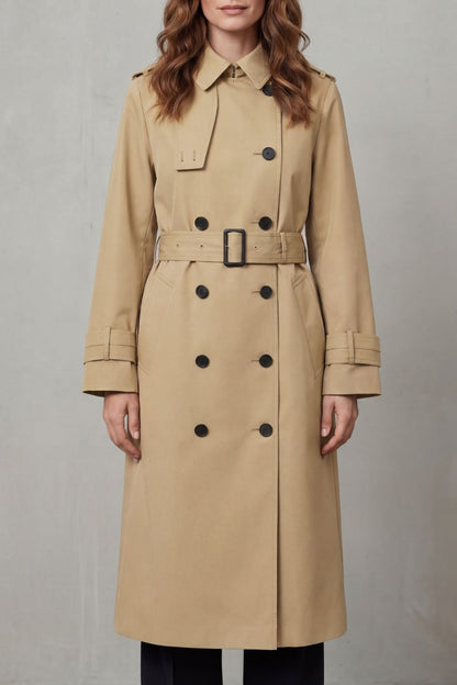 Hadley | Double Breasted Belted Trench Coat