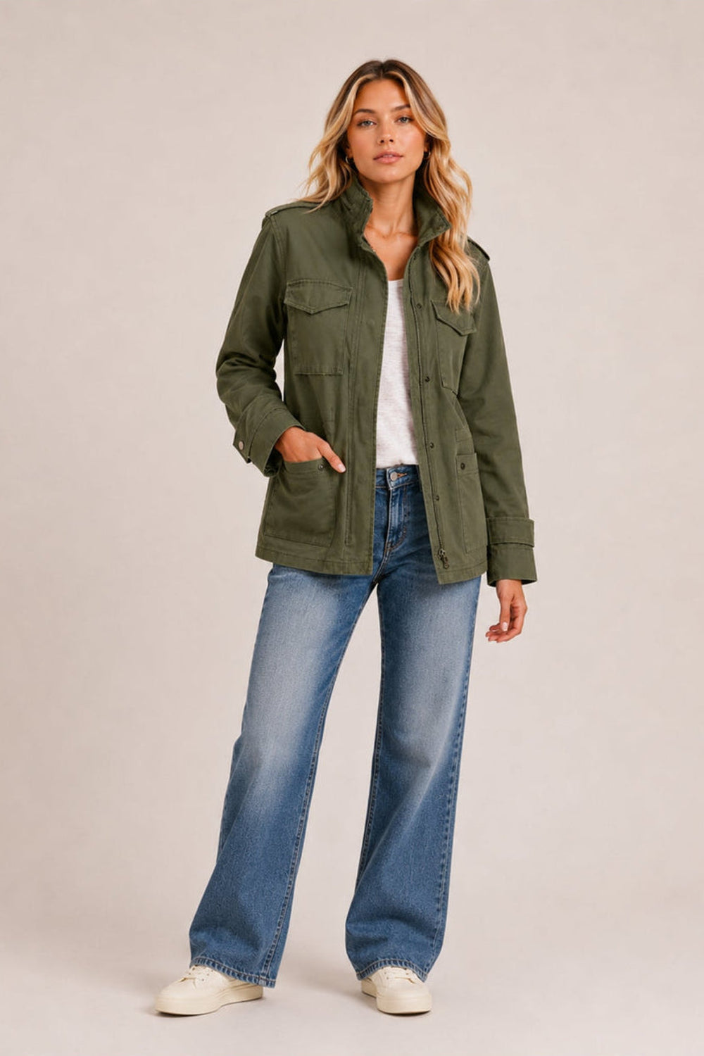 Romy | Cargo Pocket Utility Field Jacket
