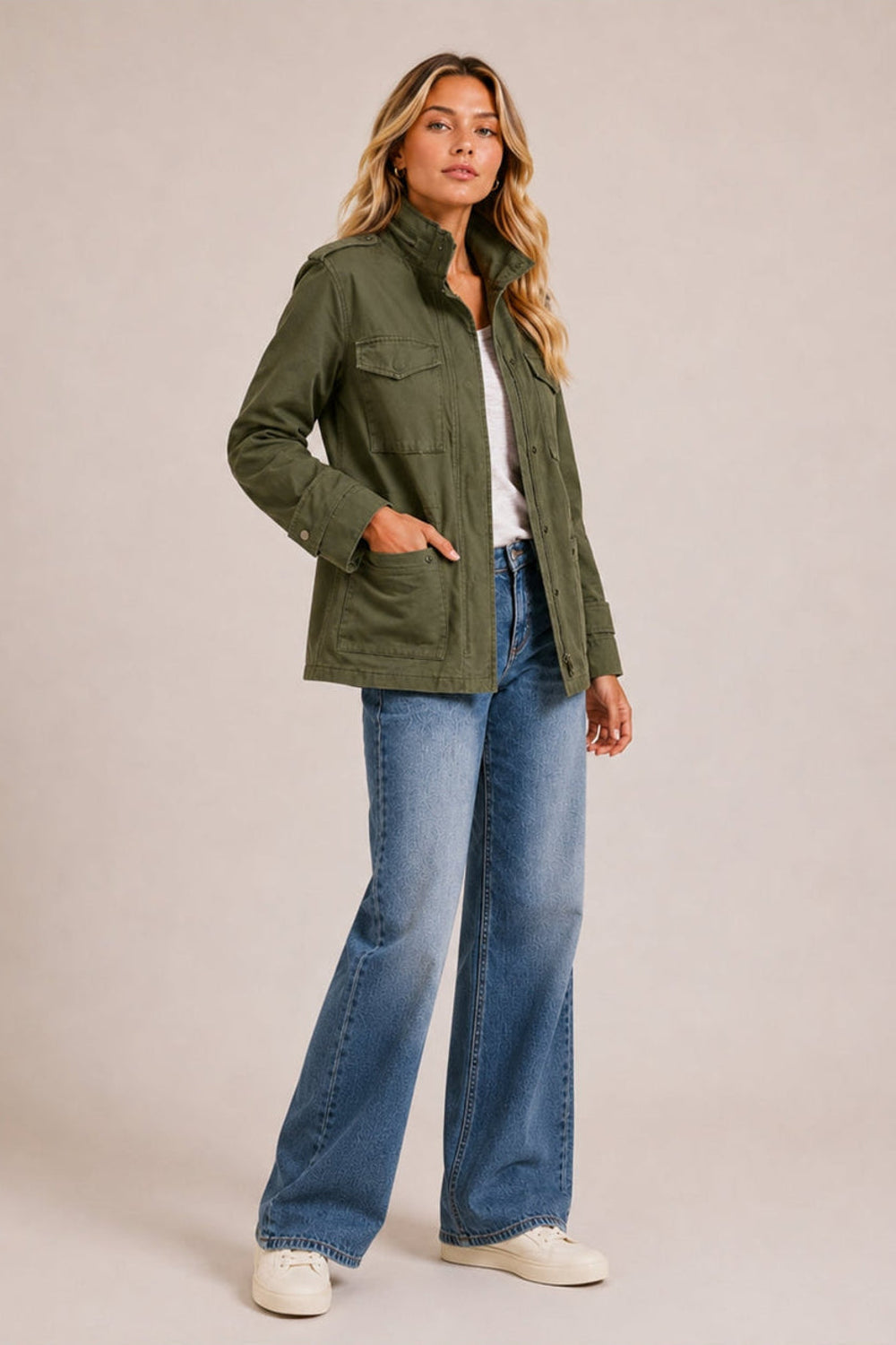 Romy | Cargo Pocket Utility Field Jacket