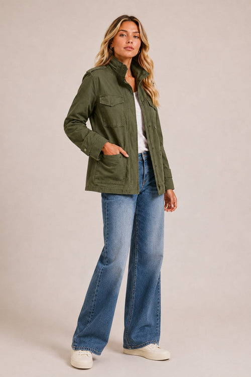 Romy | Cargo Pocket Utility Field Jacket