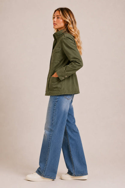 Romy | Cargo Pocket Utility Field Jacket