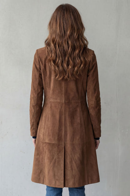 Marloe | Suede Longline Coat