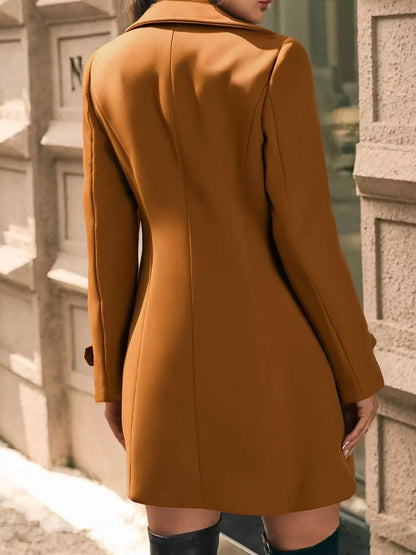 Sophe | Double Breasted Tailored Long Coat