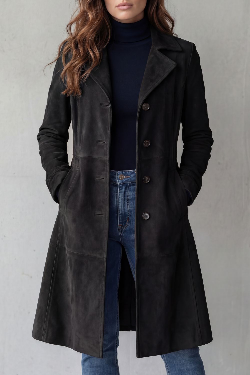 Marloe | Suede Longline Coat