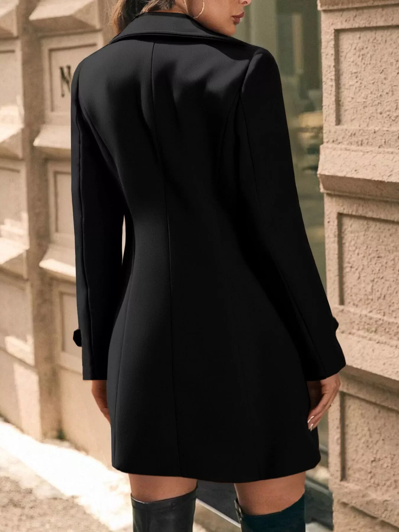 Sophe | Double Breasted Tailored Long Coat