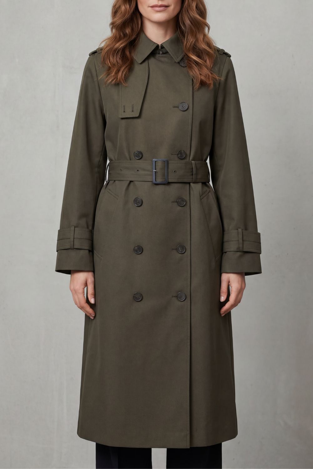 Hadley | Double Breasted Belted Trench Coat