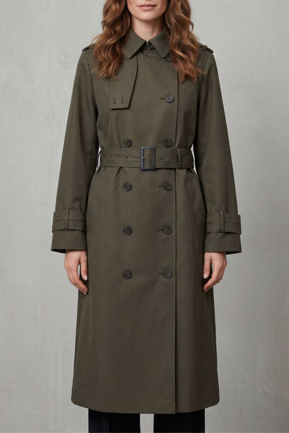 Hadley | Double Breasted Belted Trench Coat