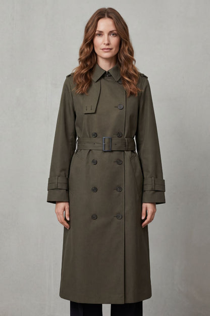 Hadley | Double Breasted Belted Trench Coat