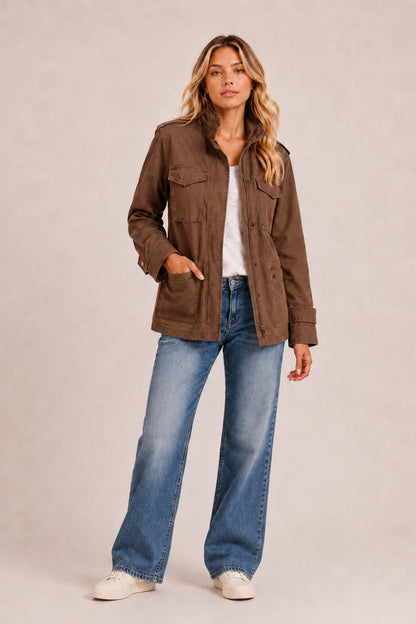 Romy | Cargo Pocket Utility Field Jacket