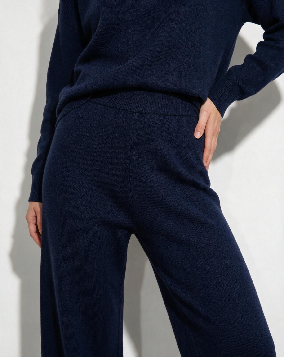Marelia | Turtleneck Wide Leg Knit Loungewear