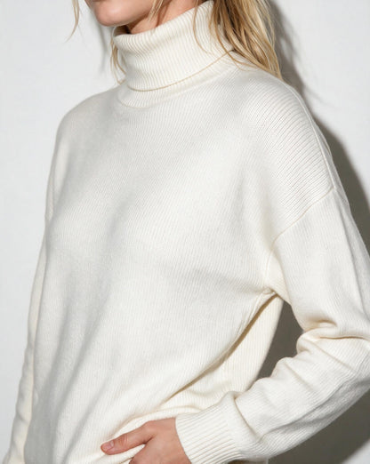 Marelia | Turtleneck Wide Leg Knit Loungewear