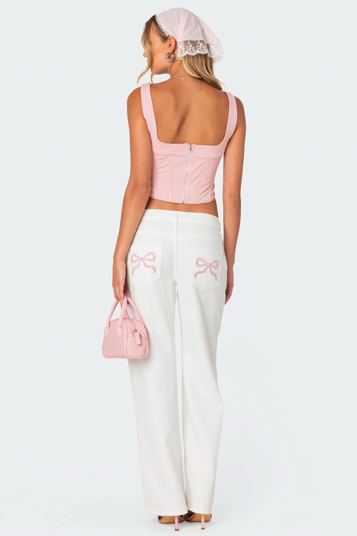 Amélie | Bow Tie Low Rise Jeans
