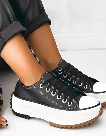Arlette | Chunky Platform Lace Up Sneakers