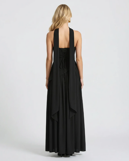 Ashley Strapless Asymmetric Maxi Dress