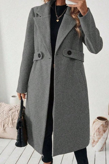 Beatrice | Wide Collar Belted Long Coat