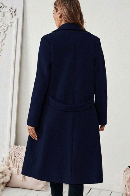 Beatrice | Wide Collar Belted Long Coat