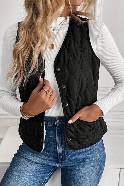 Iris | Reversible Sherpa Quilted Gilet