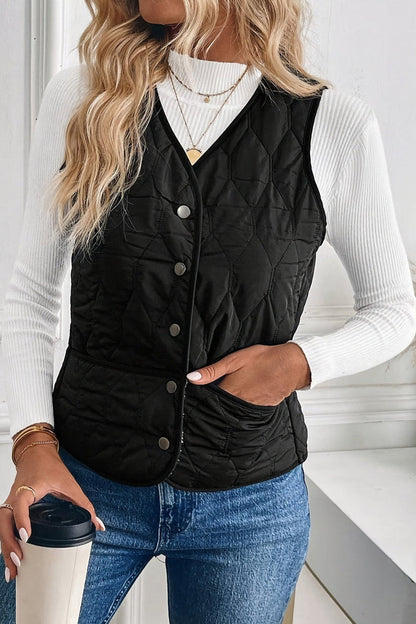 Iris | Reversible Sherpa Quilted Gilet