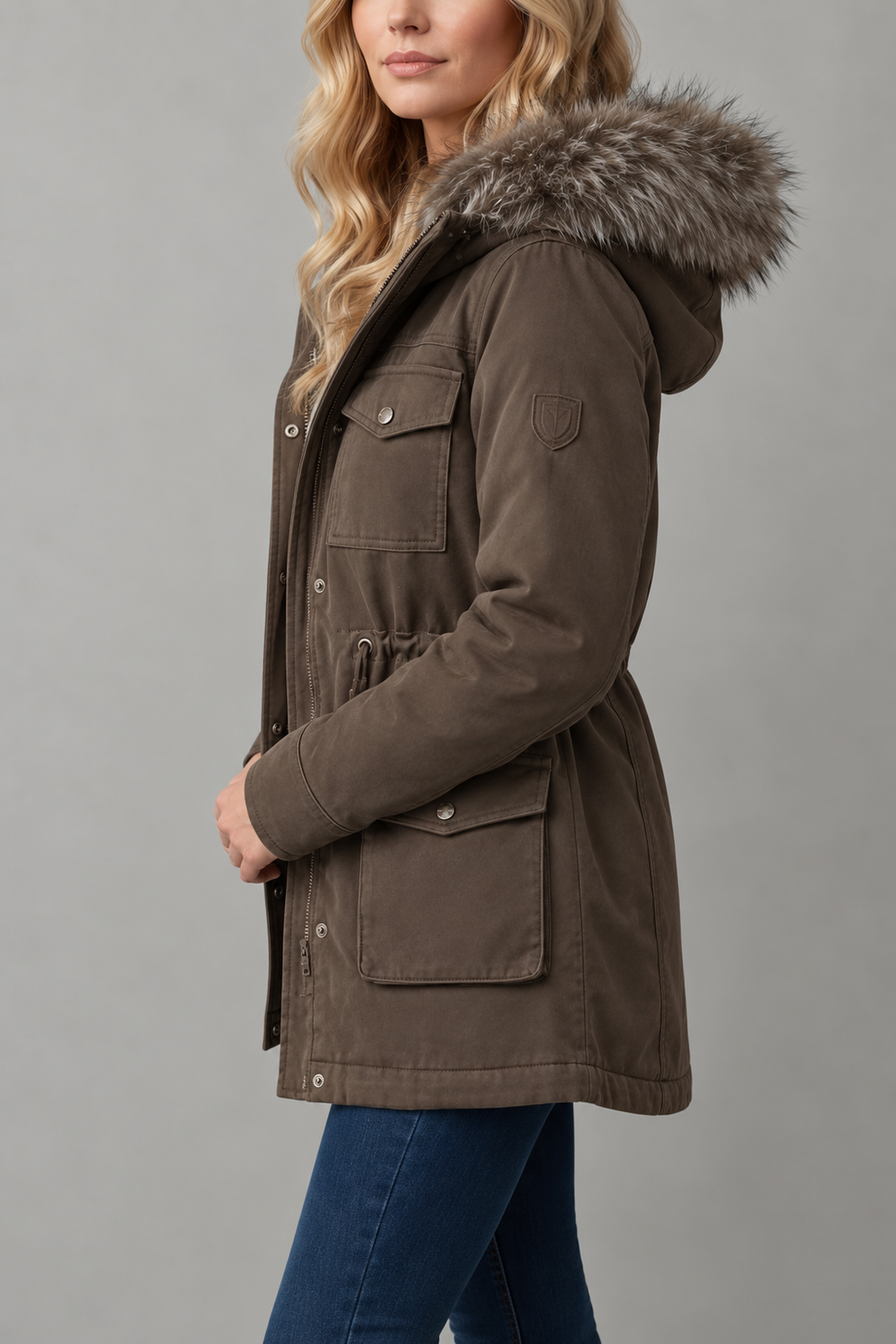Anouk | Faux Fur Trim Hooded Parka