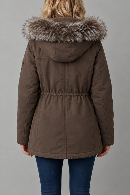 Anouk | Faux Fur Trim Hooded Parka
