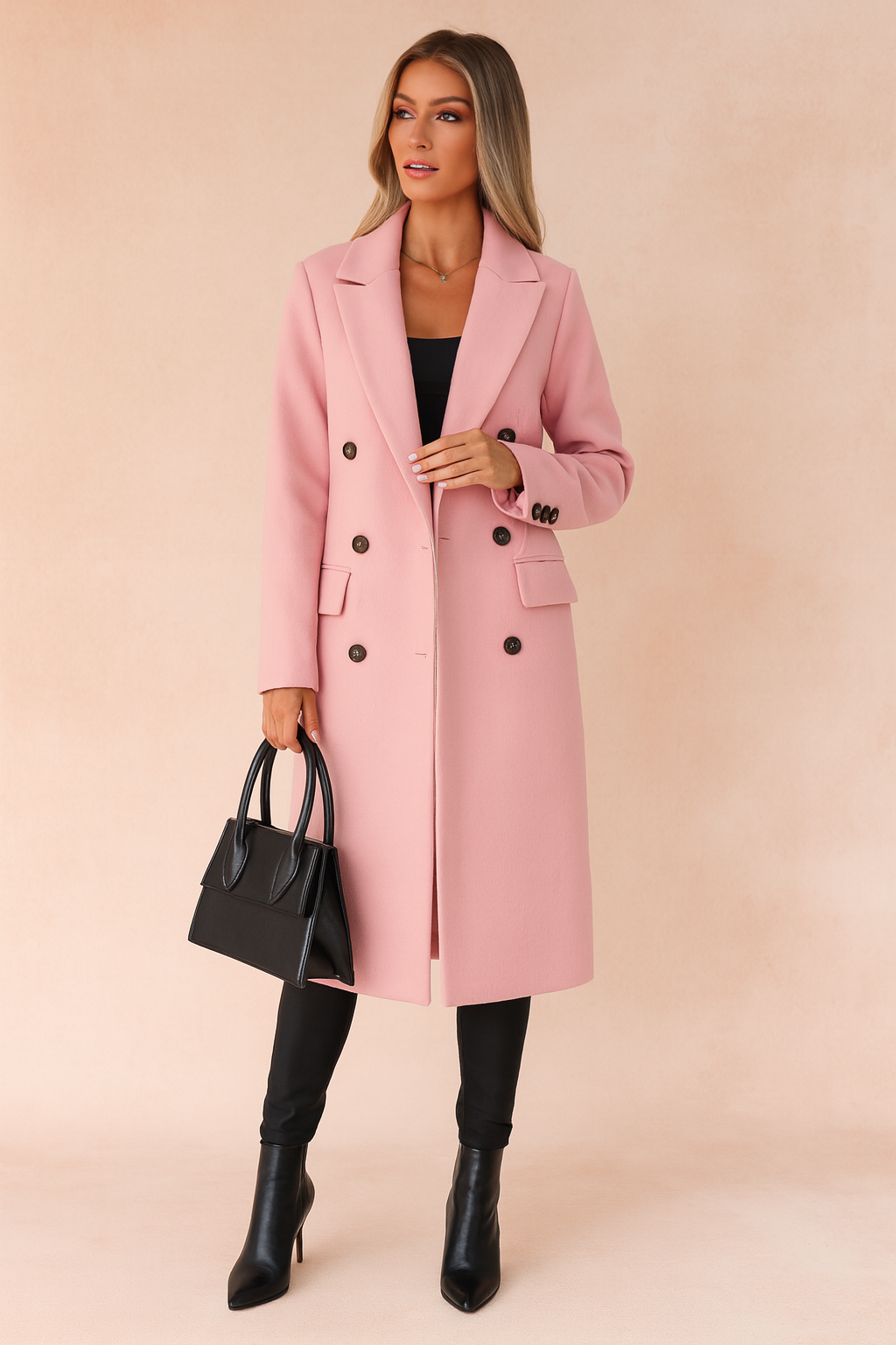 Kendal | Double Breasted Tailored Long Coat