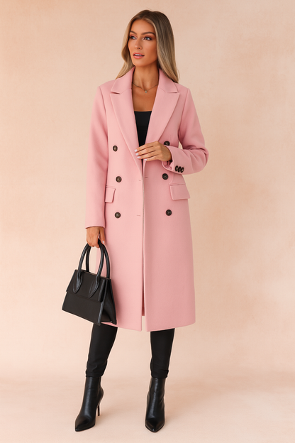Kendal | Double Breasted Tailored Long Coat