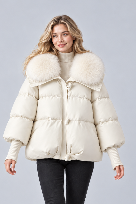 Davina | Faux Fur Collar Padded Parka