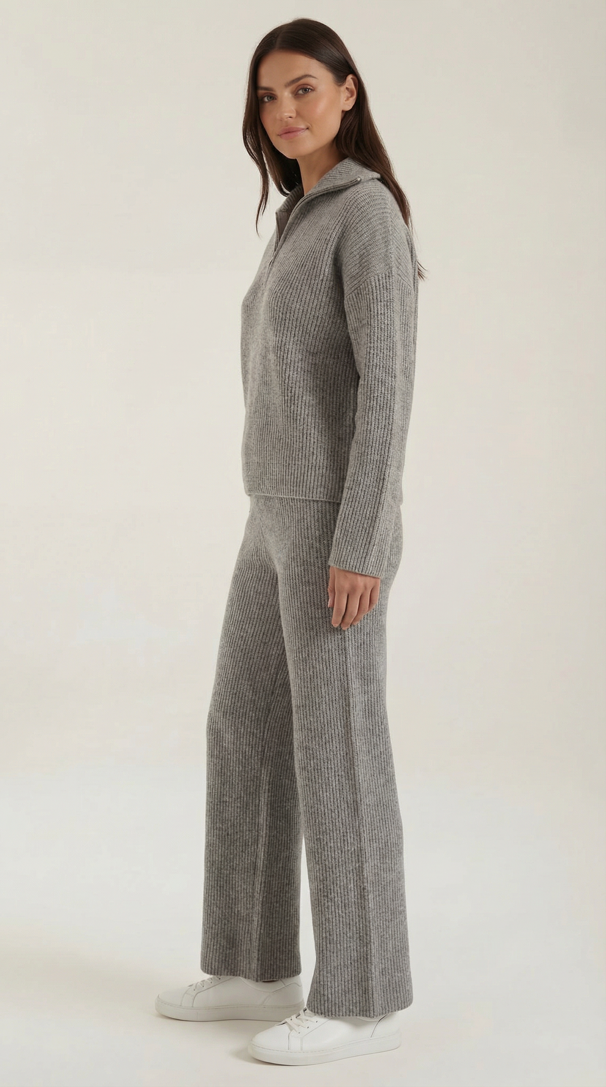Crystal | Two Piece Ribbed Knit Set