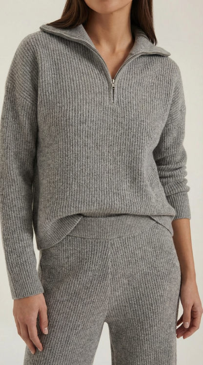Crystal | Two Piece Ribbed Knit Set