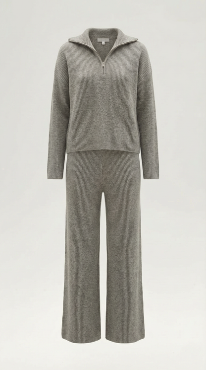 Crystal | Two Piece Ribbed Knit Set