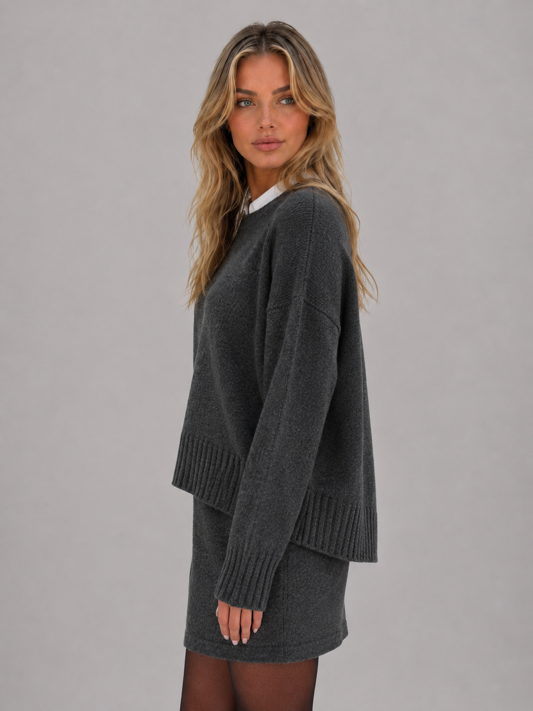 Dorothy | Two Piece Knit Jumper Skirt Set