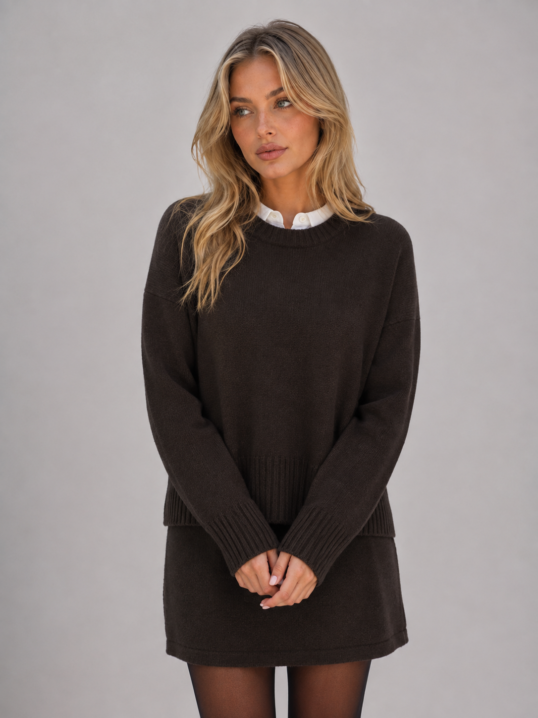 Dorothy | Two Piece Knit Jumper Skirt Set
