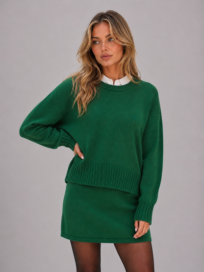 Dorothy | Two Piece Knit Jumper Skirt Set