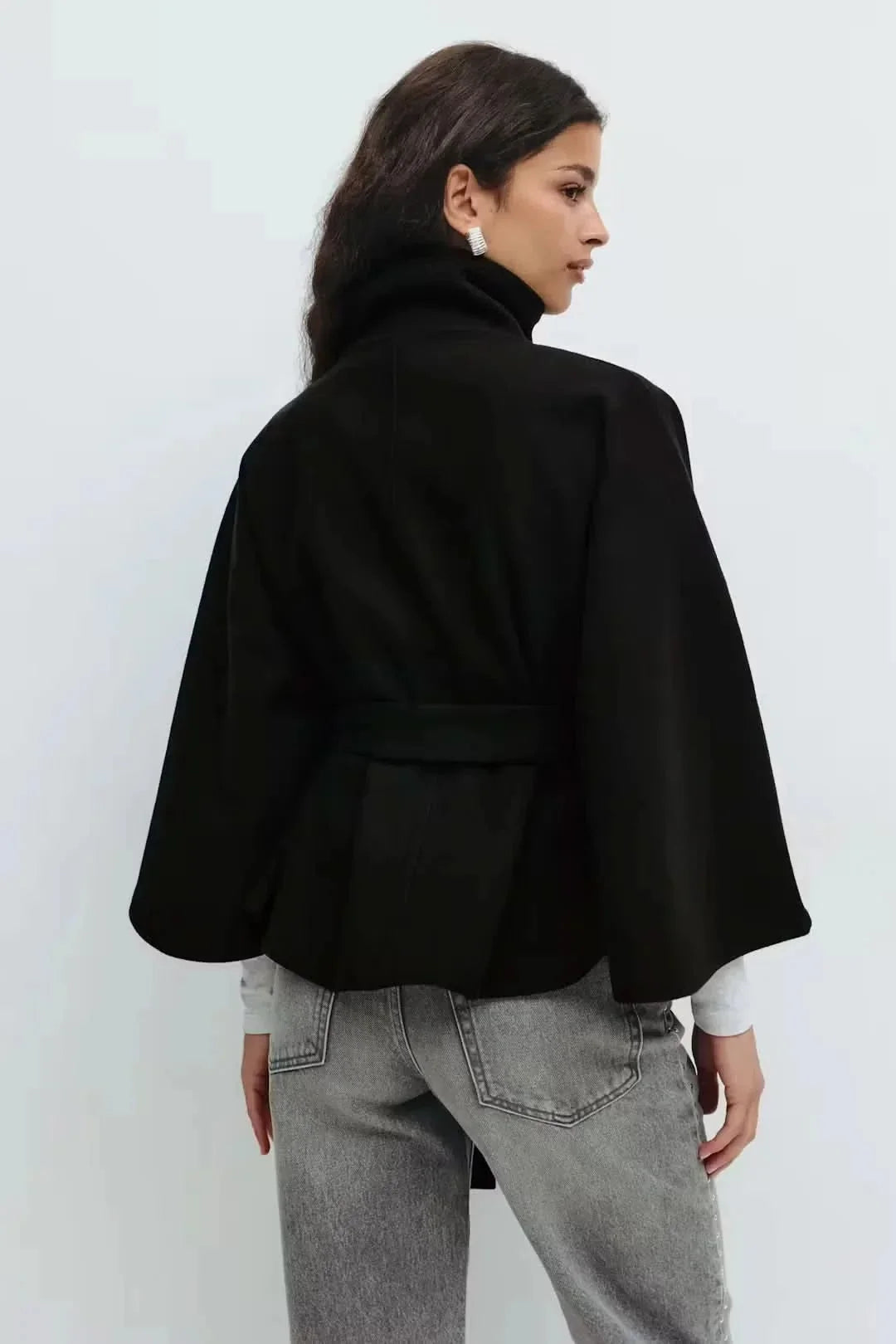 Elsie Belt Cape Jacket