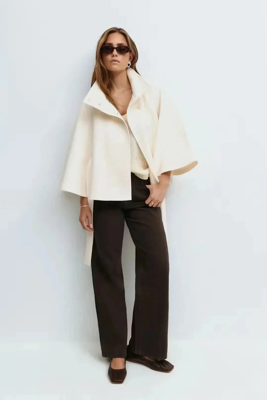 Elsie Belt Cape Jacket