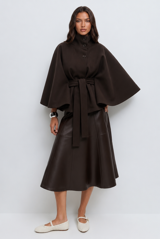 Evelyn | Belted Tailored Wool Coat