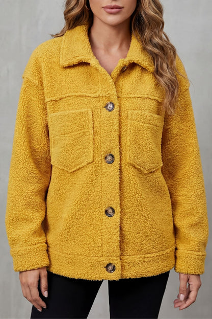 Floretta | Teddy Fleece Button Up Jacket