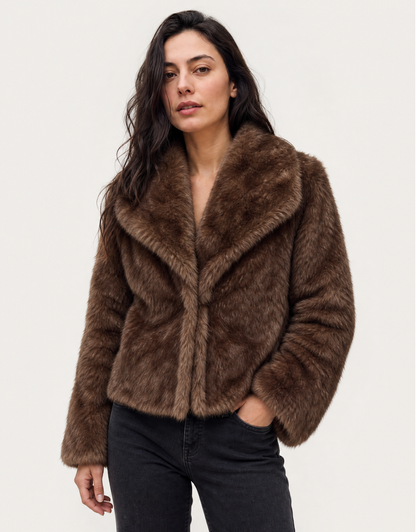 Isabella | Faux Fur Collar Jacket