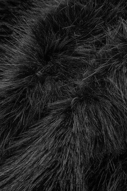 Laura | Faux Fur Oversized Cropped Jacket