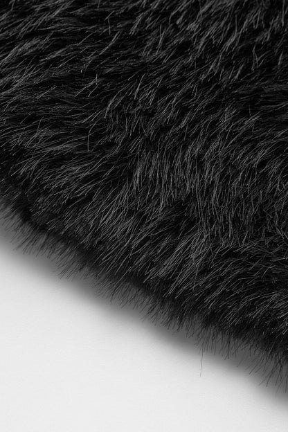 Laura | Faux Fur Oversized Cropped Jacket