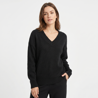 Linden | Relaxed V-Neck Pullover