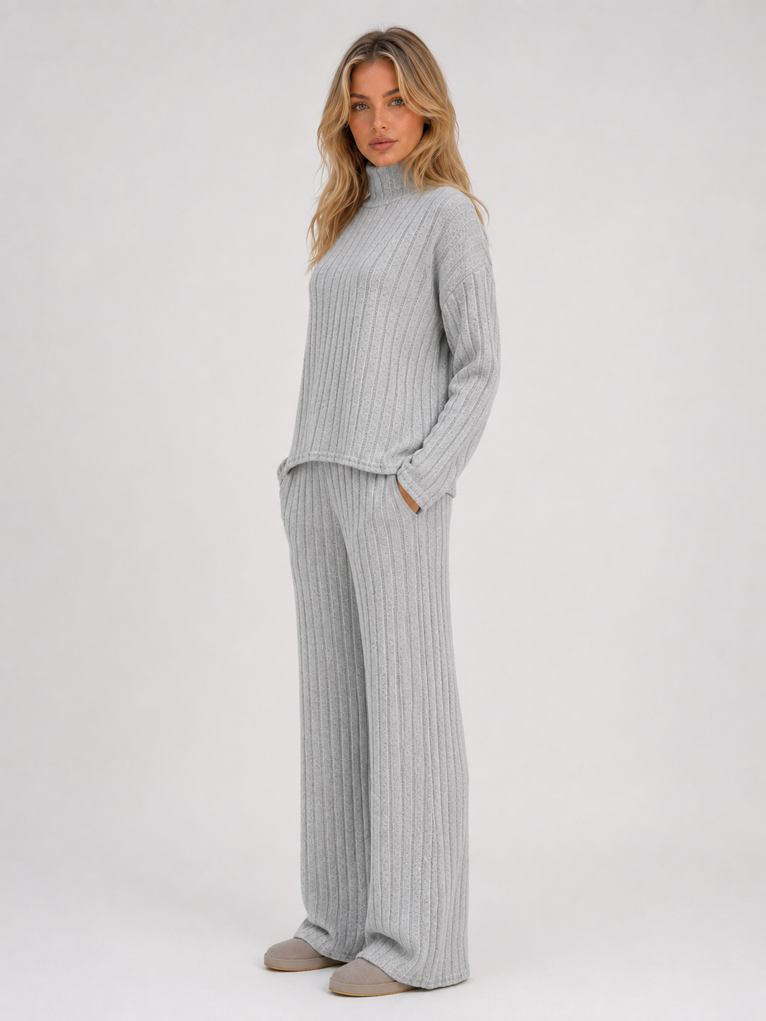 Marissa | Ribbed Knit Lounge Set