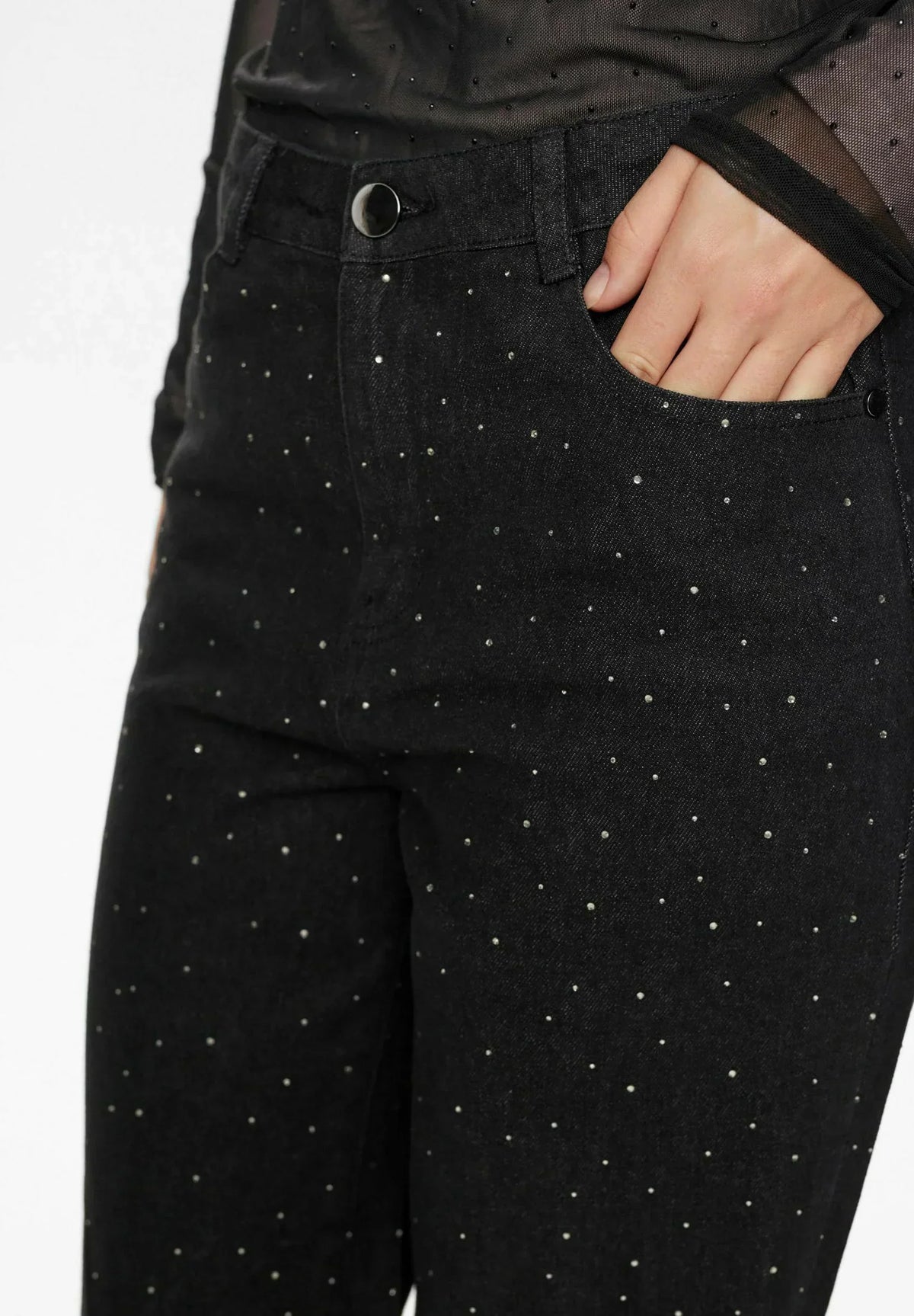 Nadia | Glitter Wide Leg Jeans