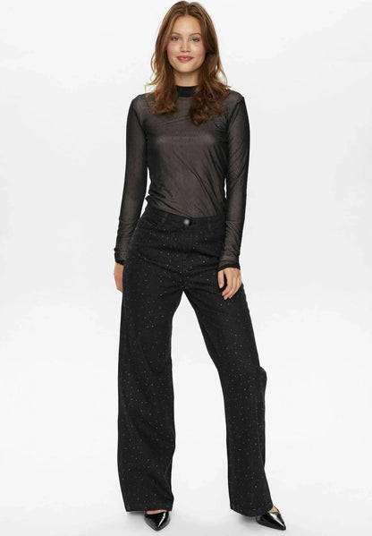 Nadia | Glitter Wide Leg Jeans
