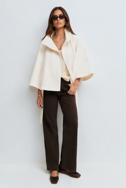 Natalie | Belted Tailored Wool Coat
