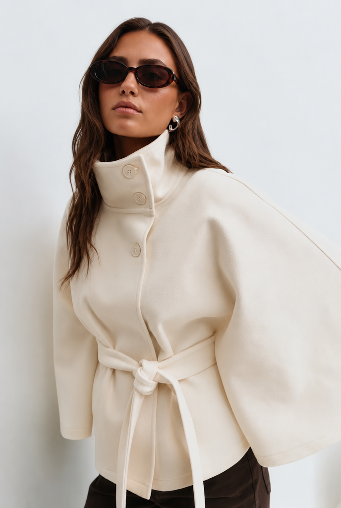 Natalie | Belted Tailored Wool Coat