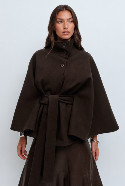 Natalie | Belted Tailored Wool Coat