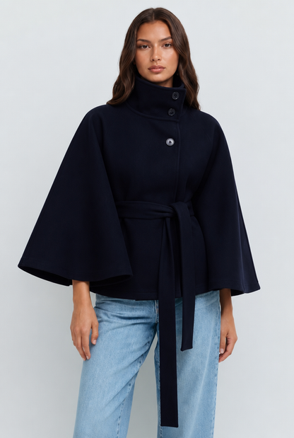 Natalie | Belted Tailored Wool Coat