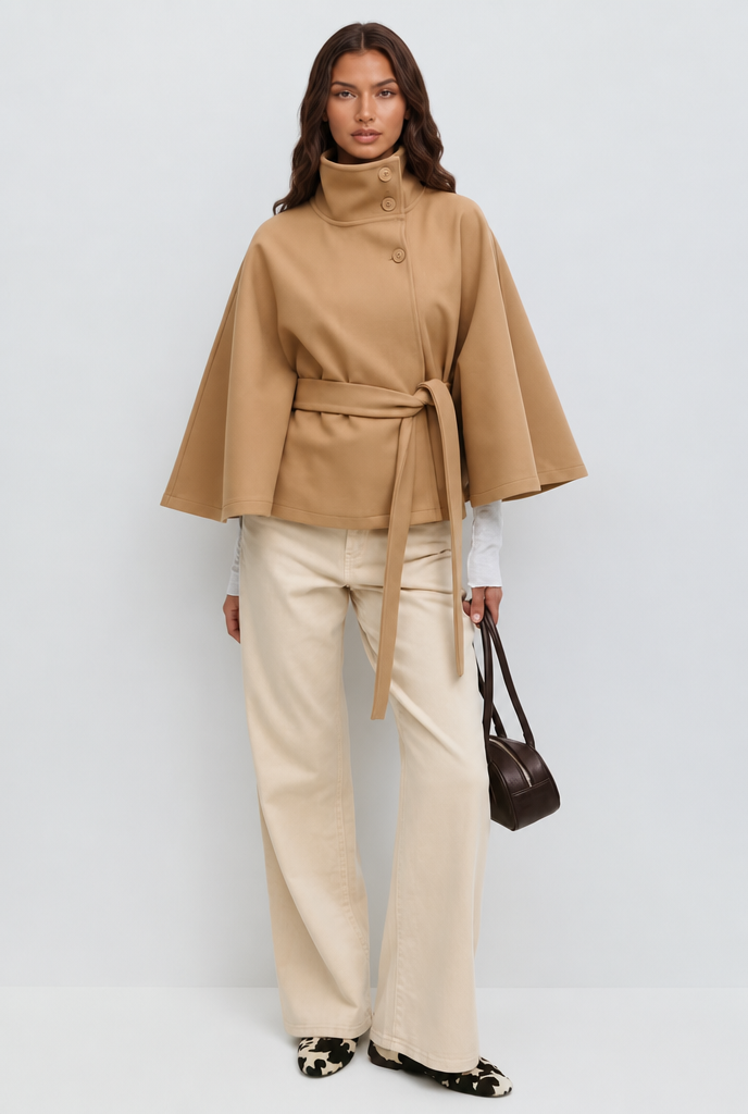 Natalie | Belted Tailored Wool Coat